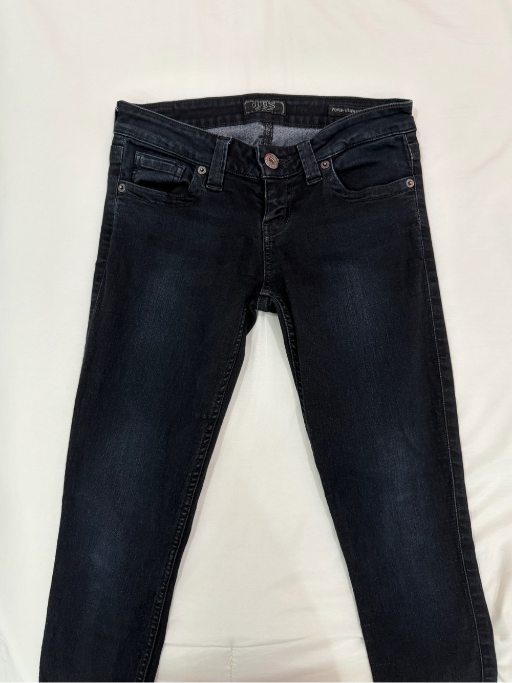 Guess Women's Dark Black Skinny Jeans